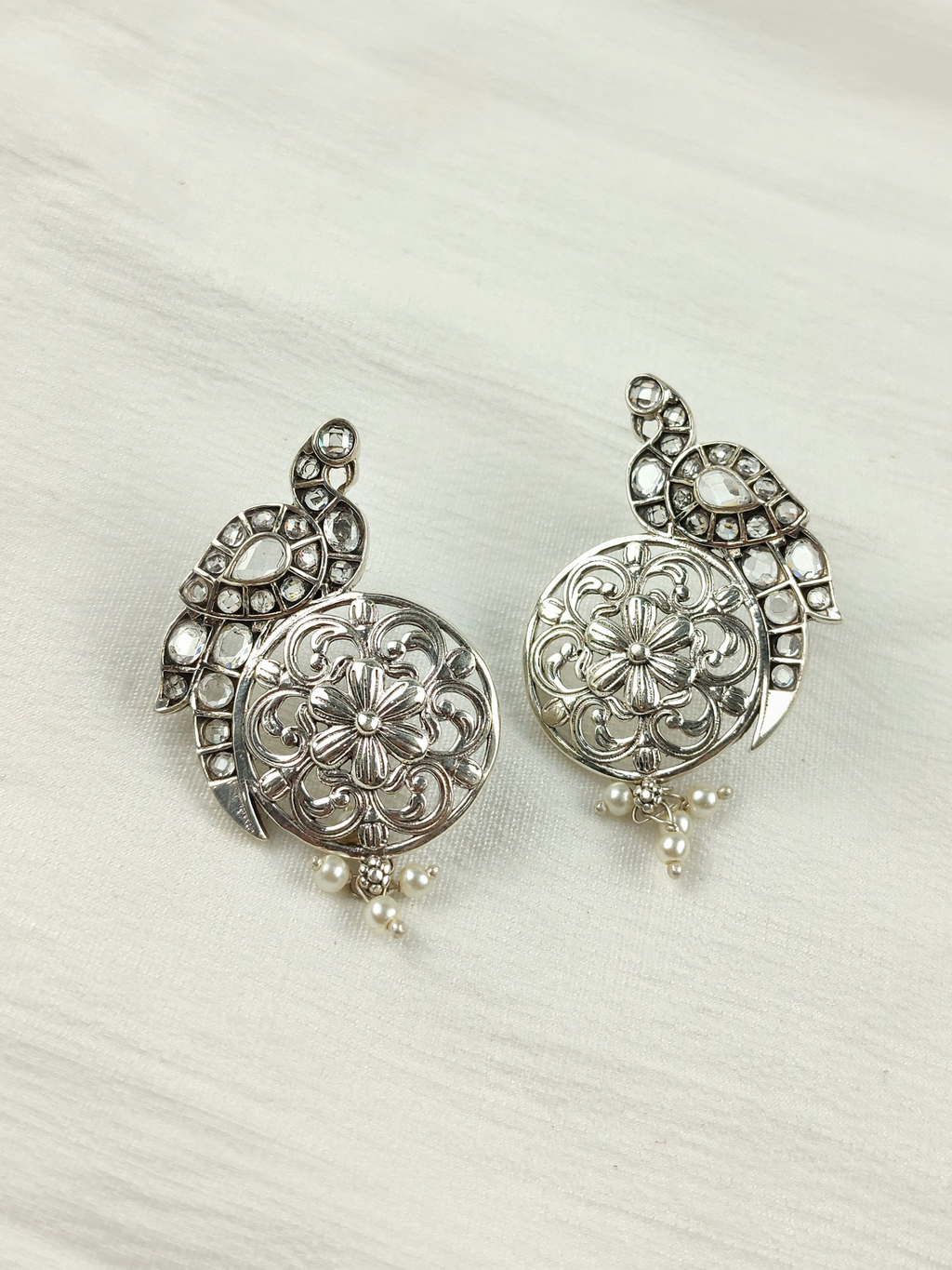 Aurelia Heritage Silver Earrings