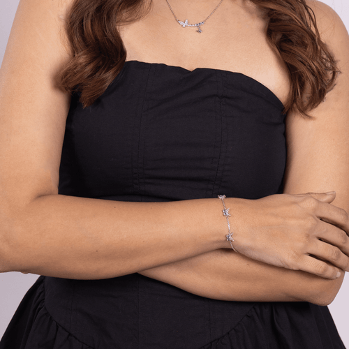 Blush Butterfly Charm Bracelet - Onira Jewels