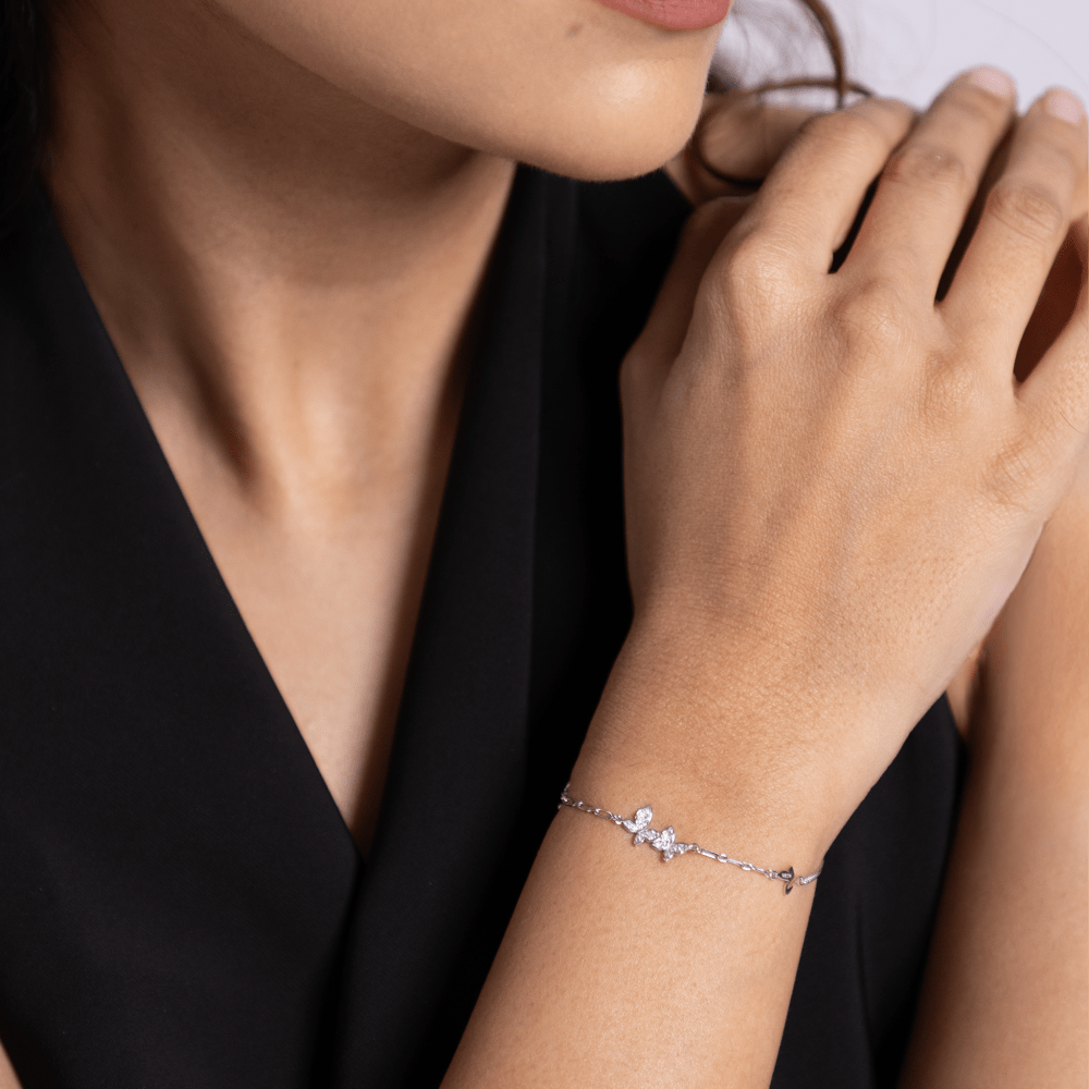 Flutter Spark Silver Bracelet - Onira Jewels