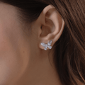 Butterfly Glow Stud Earrings - Onira Jewels