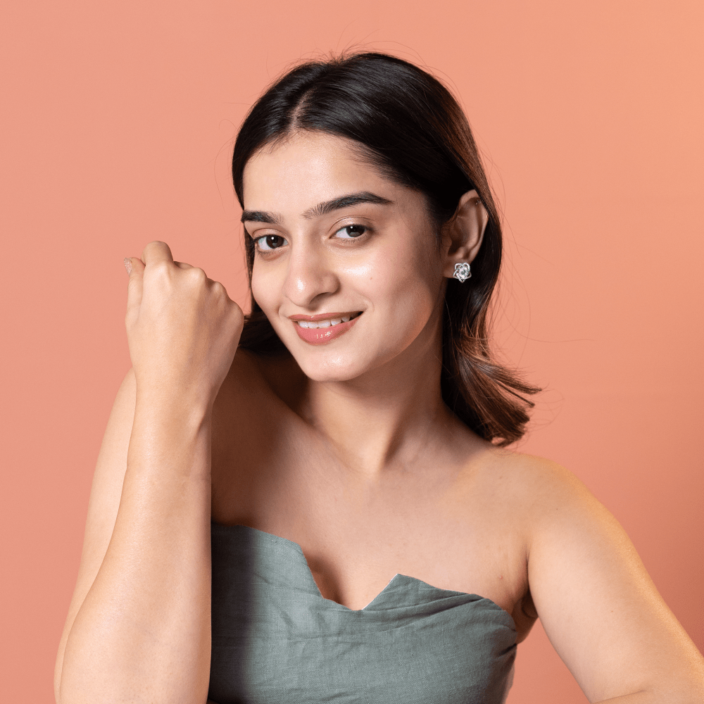 Stellar Halo Stud Earrings - Onira Jewels