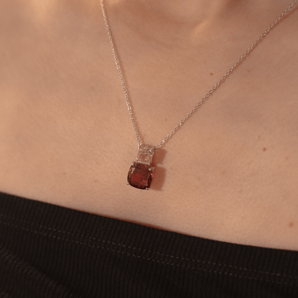 Dual Stone Pendant Necklace - Onira Jewels