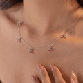 Cherry Blossom Charm Necklace