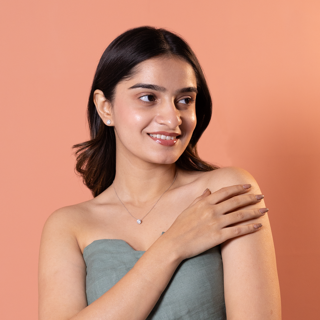 Solitaire Bezel Necklace