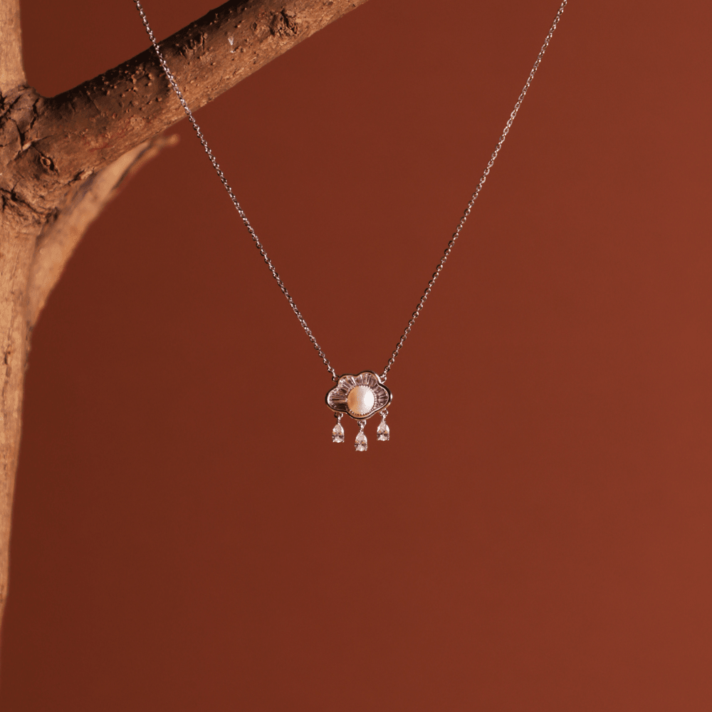 Pearl Bloom Drop Necklace - Onira Jewels