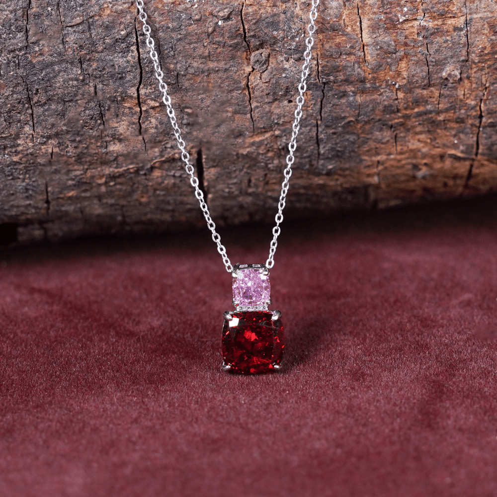 Dual Stone Pendant Necklace - Onira Jewels