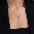 Infinity Bow Pendant Necklace - Onira Jewels