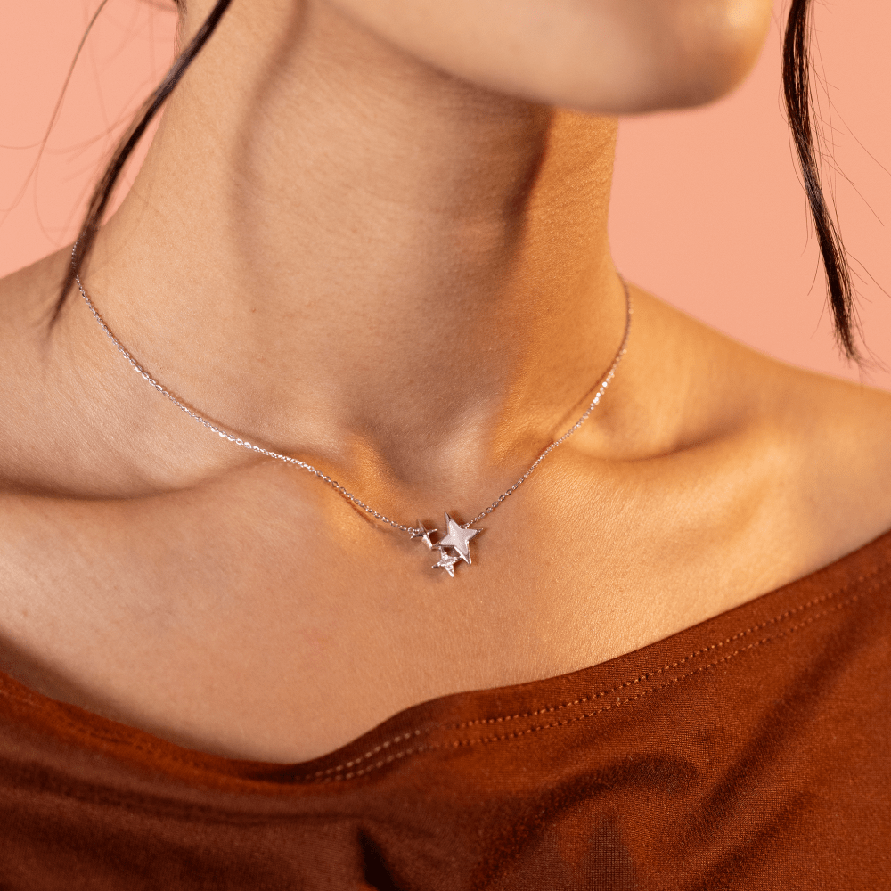 Star Cluster Charm Necklace - Onira Jewels