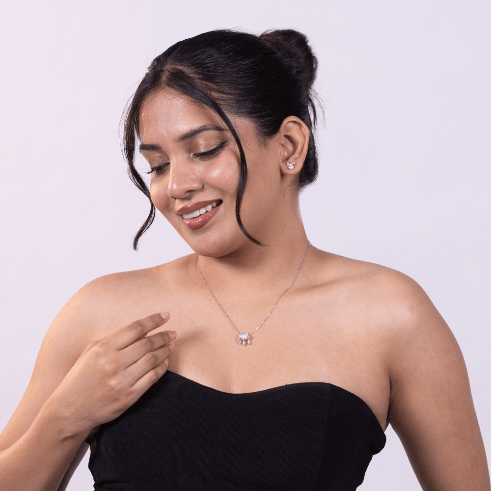 Pearl Bloom Drop Necklace - Onira Jewels
