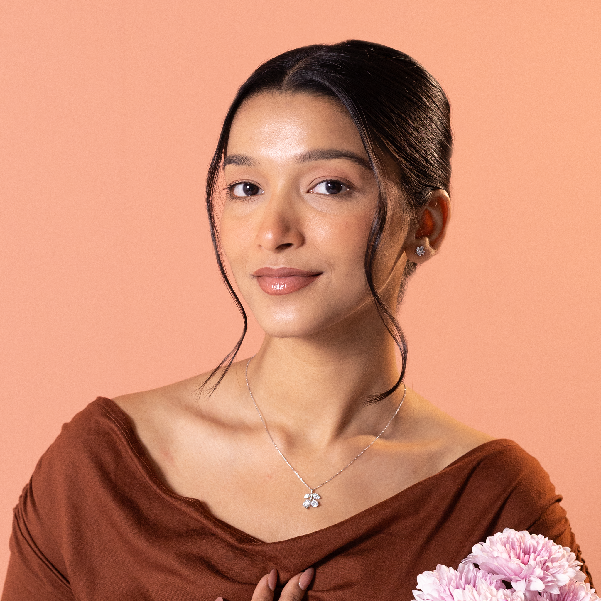 Cherry Glow Pendant Necklace