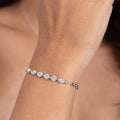 Pear Cut Stone Tennis Bracelet