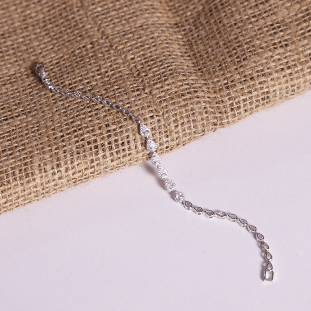 Pear Cut Stone Tennis Bracelet