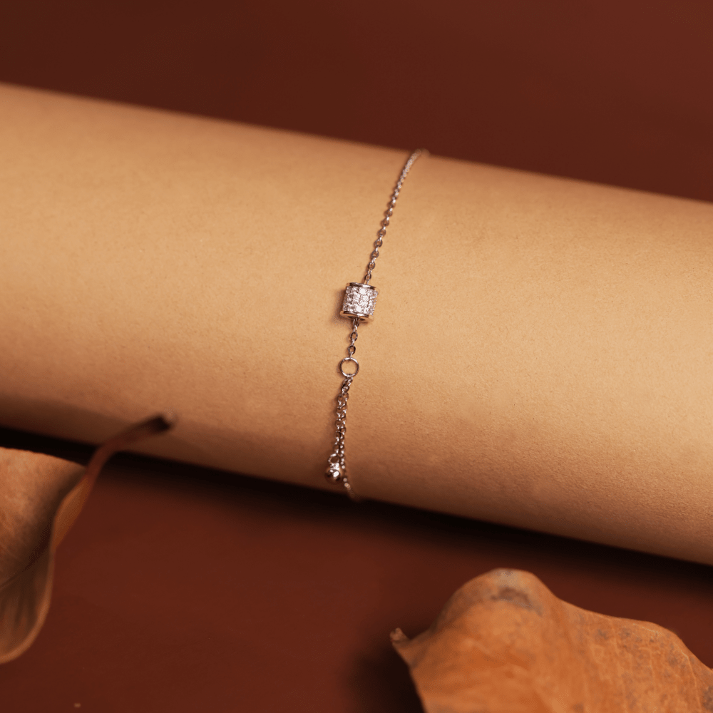 Minimalist Cylinder Charm Bracelet - Onira Jewels