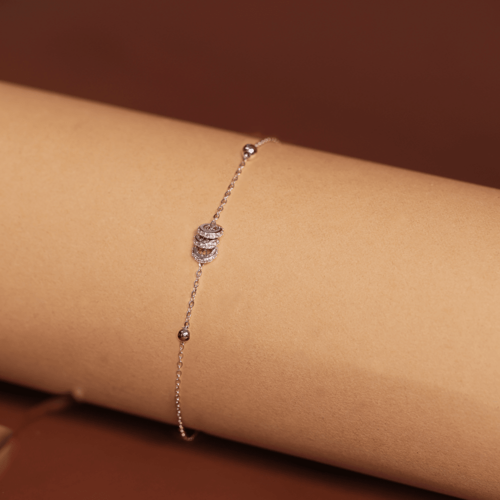 Interlocking Trio Ring Bracelet - Onira Jewels