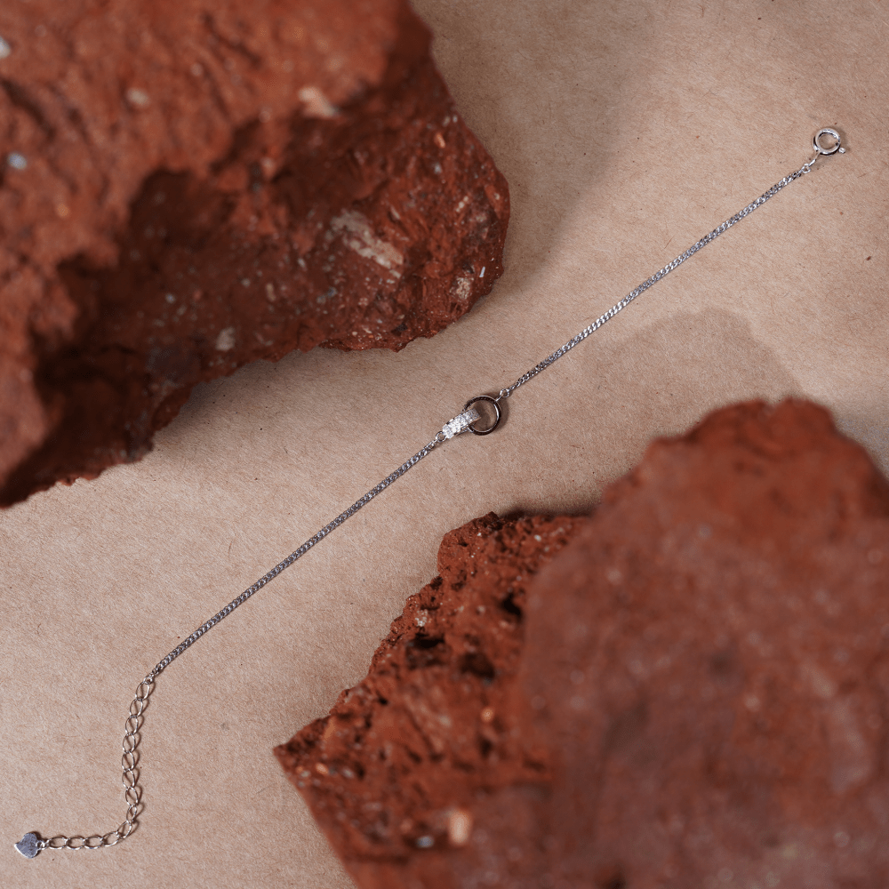 Pave Interlocking Circles Bracelet - Onira Jewels