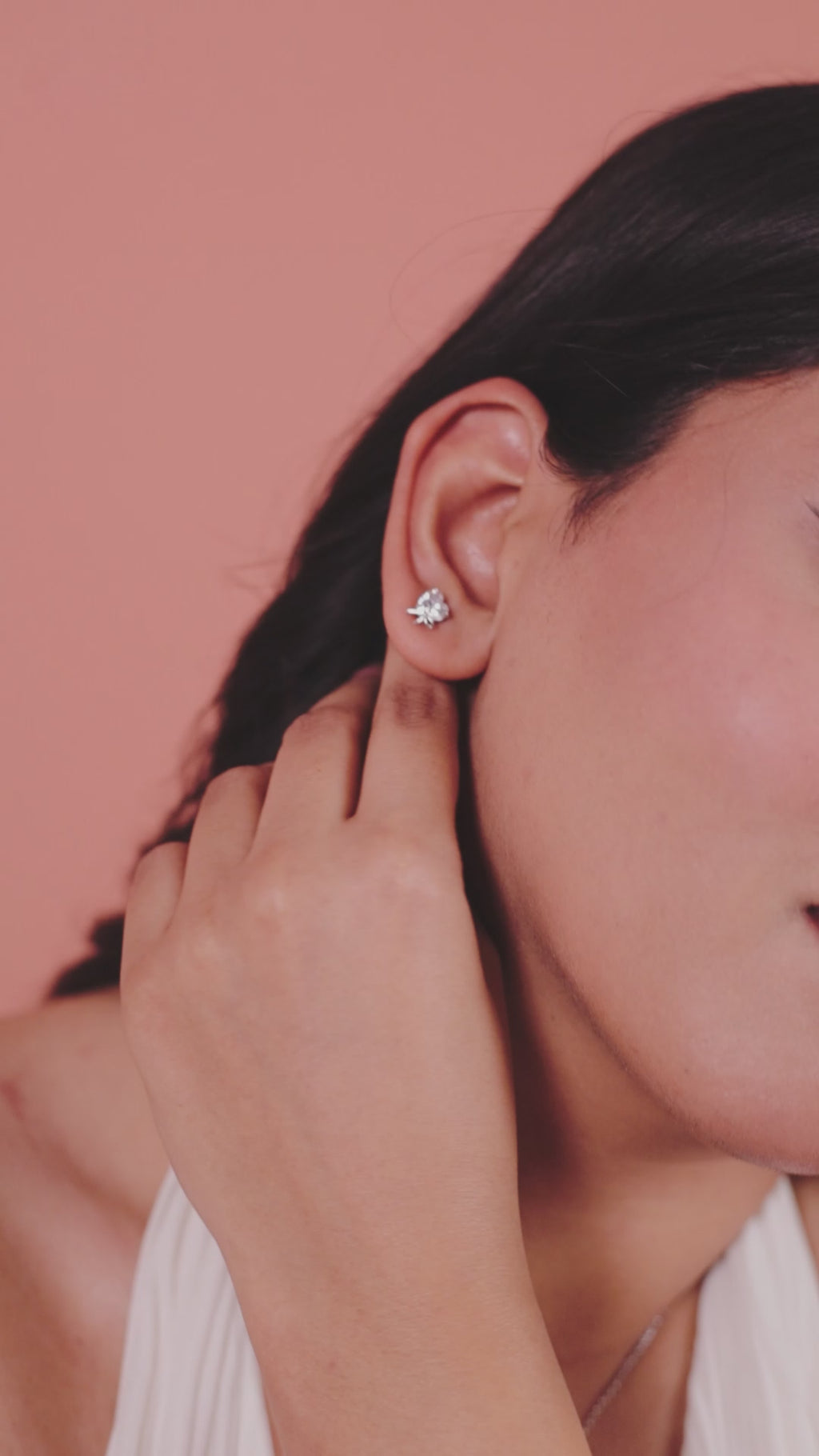 Sweetheart Bow Stud Earrings