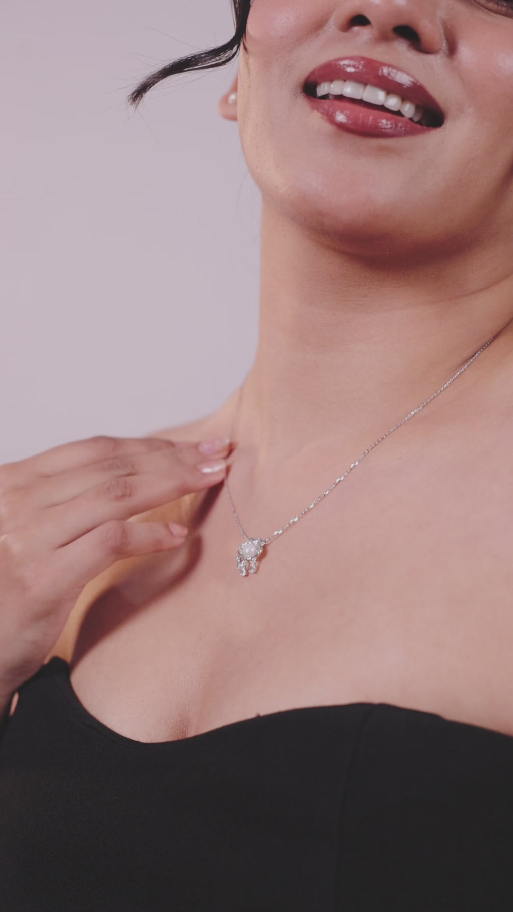 Pearl Bloom Drop Necklace