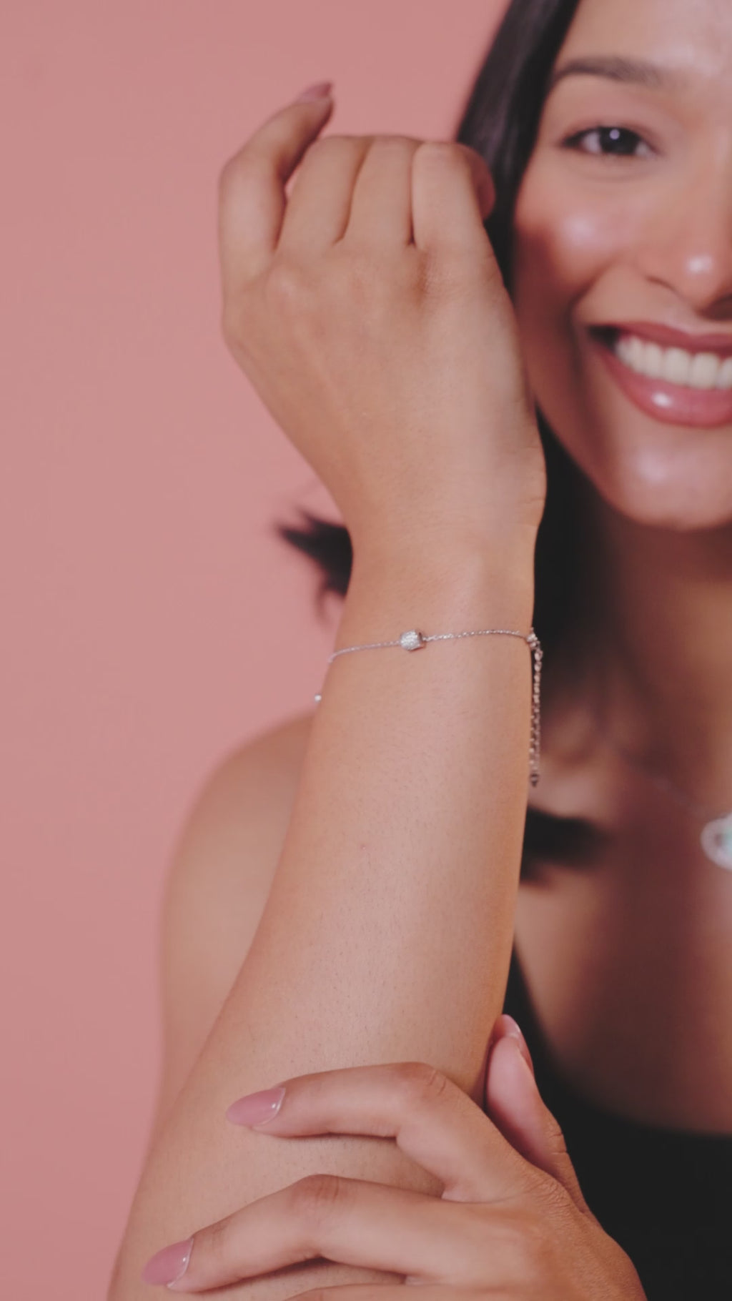 Minimalist Cylinder Charm Bracelet