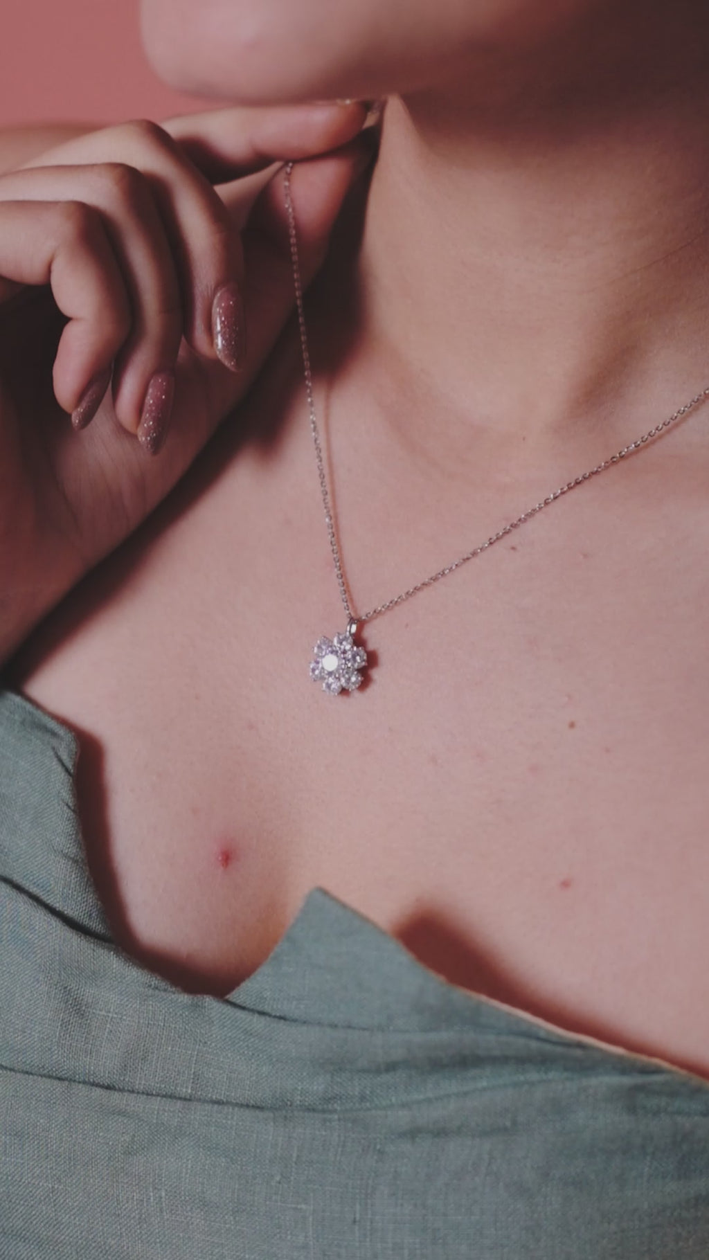 Floral Cluster Necklace