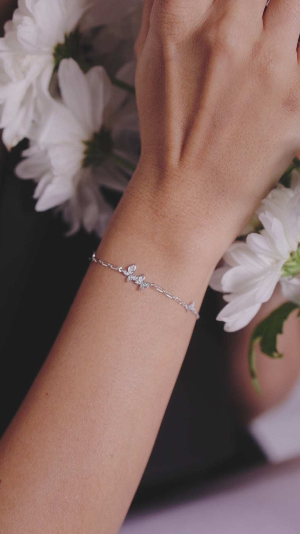 Flutter Spark Silver Bracelet